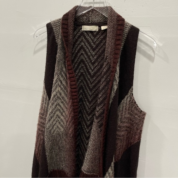 Anthropologie Sleeping On Snow Knit Sweater Vest Wool Blend Size XS / Small - Picture 7 of 8